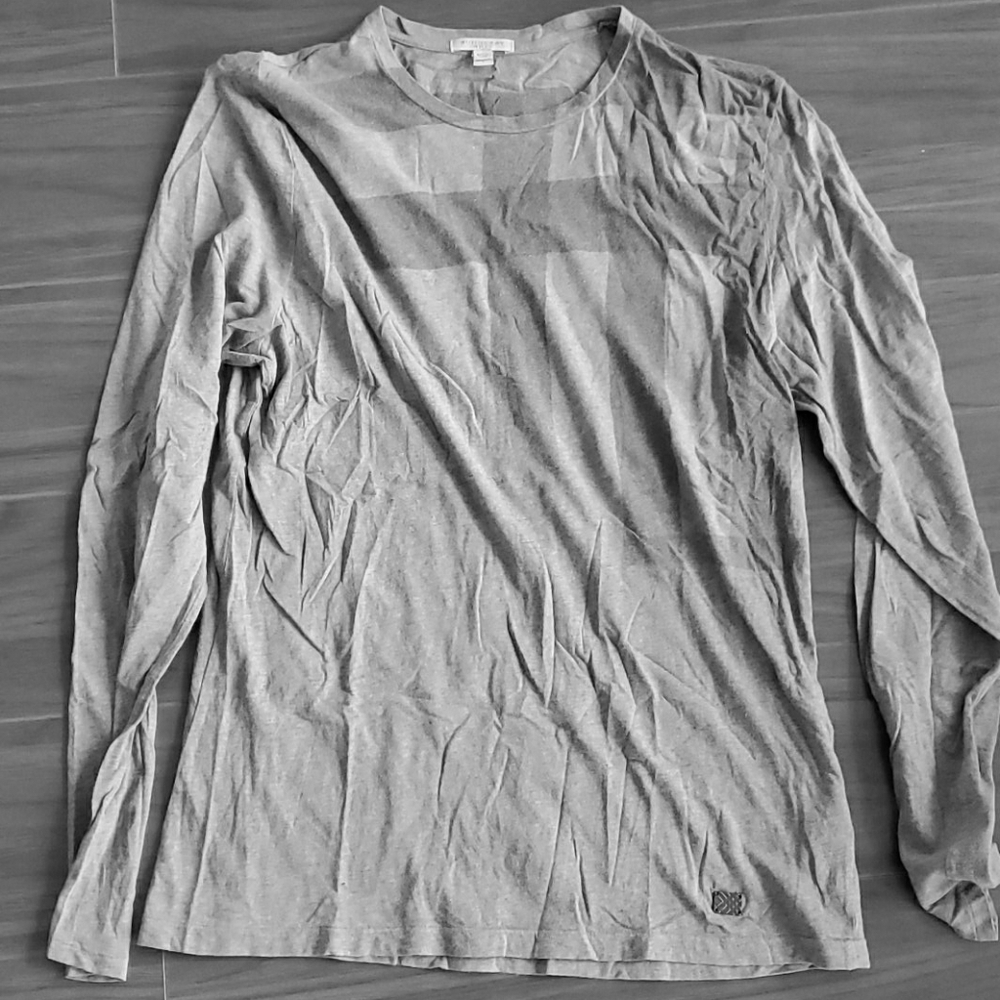 Burberry Long Sleeve Shirt w/Signature Print